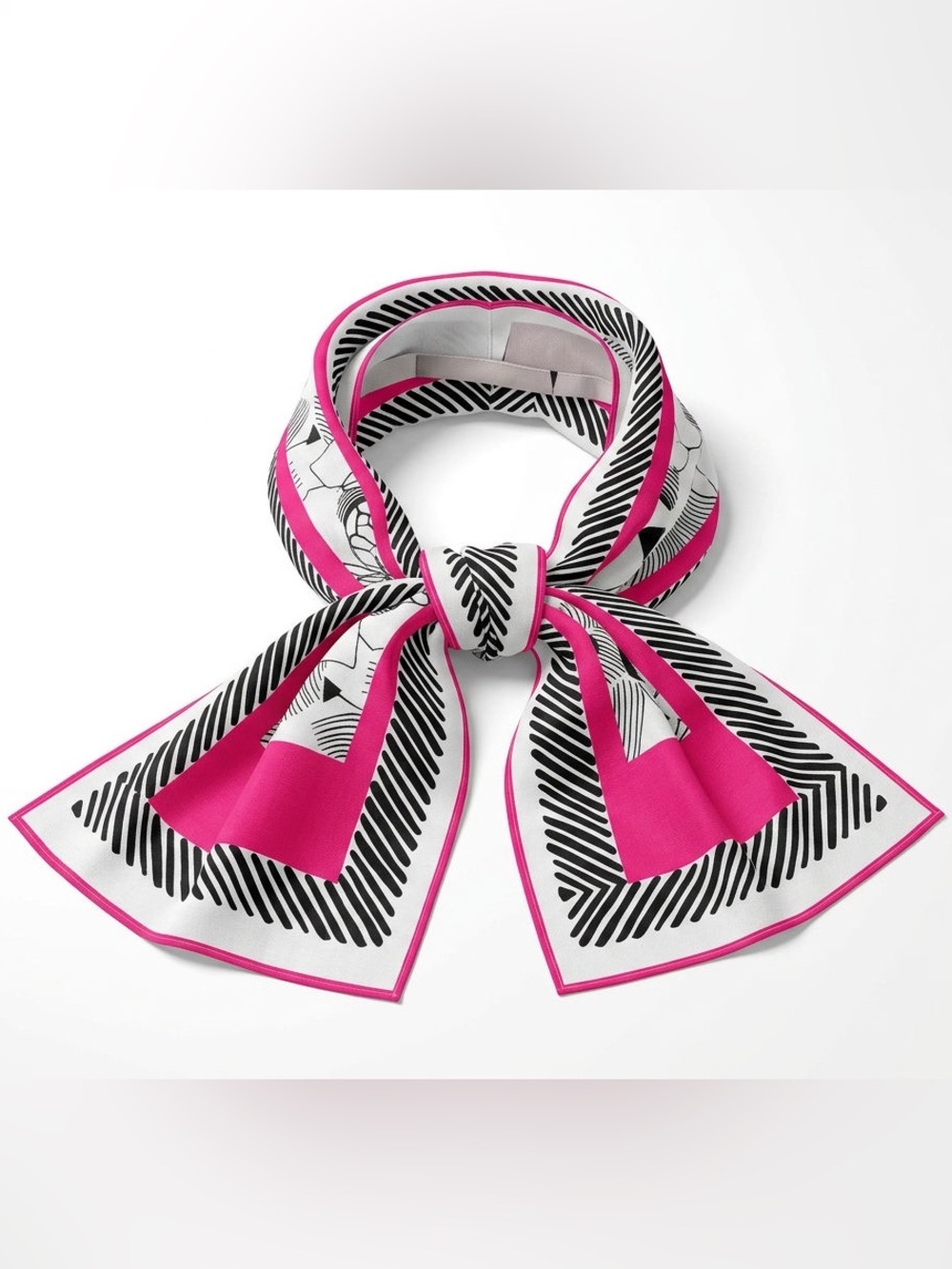 80s silk scarf Oscar de la Renta